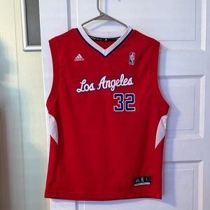 Adidas Kids Red LA Clippers Jersey #32